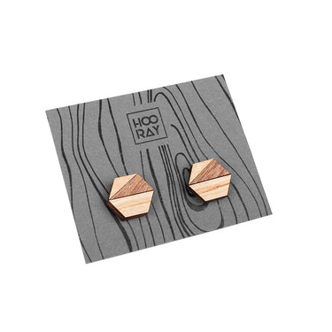 Dřevěné náušnice HOORAY Roble