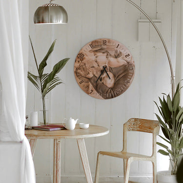 Masivní hodiny s vaší fotografií - 50 cm